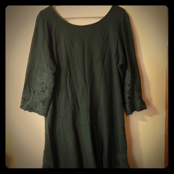 Anthropologie Forest Green Dress NWOT - Picture 1 of 4